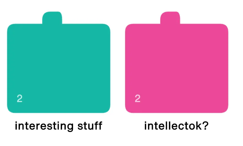 Collection folders for organizing bookmarks