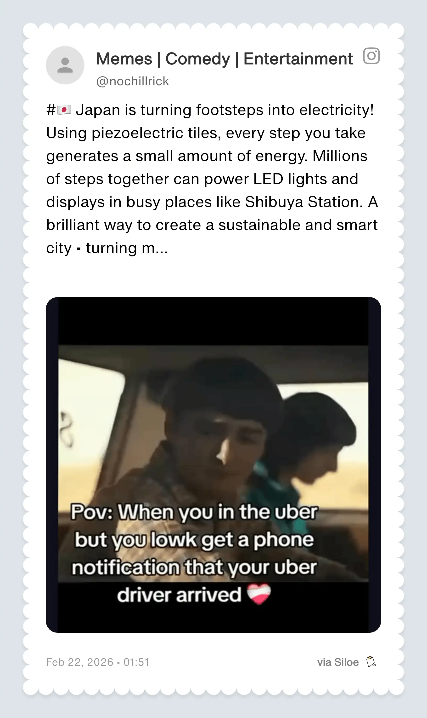 Siloe Share as Image feature exporting a saved post as a polished shareable image